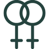 Pareja de mujeres icono